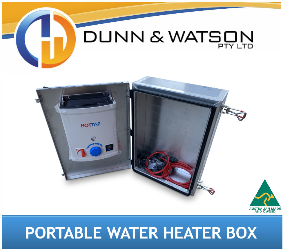 Aluminium Portable Shower Water Heater Box (4wd, 4x4, Canopy, Caravan,  Trailer) | eBay