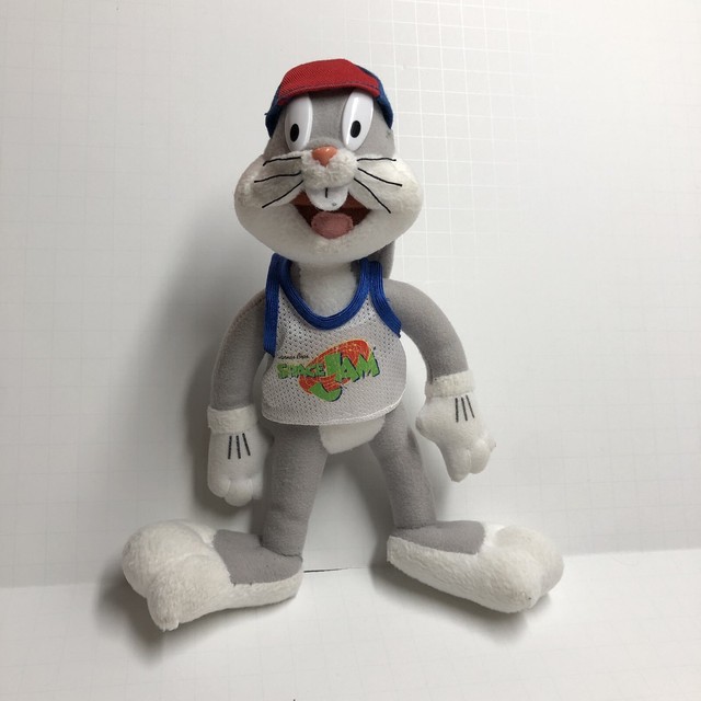 McDonald's WB Space Jam BASKETBALL BUGS BUNNY 9" Plush STUFFED ANIMAL