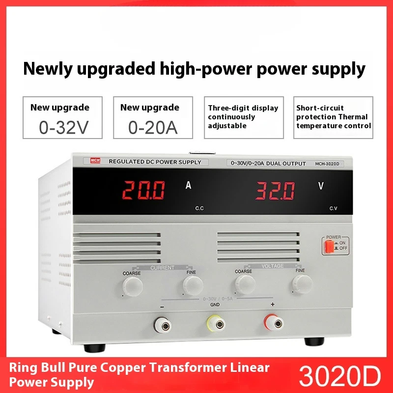 Dual Adjustable DC Regulated Power Supply Aging Test Ammeter Maintenance - Image 4 of 4
