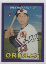 2016 Topps Heritage High Number Chrome Purple Refractor Joey Rickard 3g3