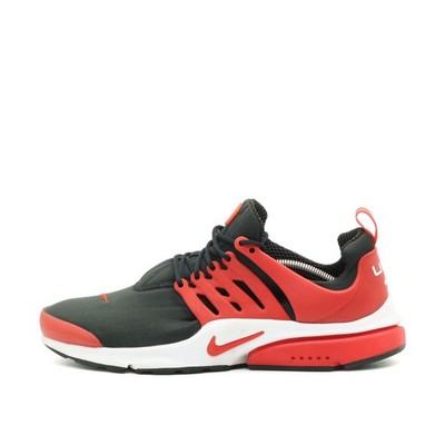Nike Herren Air Presto Sneaker Schwarz/Rot/Weiß Textil Top Sport-Sneaker EU 45