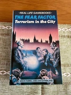 The Fear Factor: Terrorism in the City - HB Real Life Gamebook 1988 Rare Signed