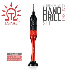 DSPIAE: Precision Aluminum Alloy Hand Drill Set - AT-SHD - Pin Vise