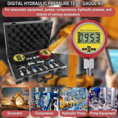 #ad #ad 70M Digital Hydraulic Pressure Gauge Test Coupling Kit Fits Machinery Excavator $218.99