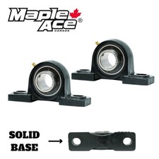 UCP207-22 Pillow Block Bearing 1-3/8" Bore, 2-Bolt Self-Aligning Solid Base Qty2