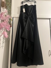 Debenhams A line Debut Long Strapless Evening/Prom Dress Size: UK 14- Black NEW 