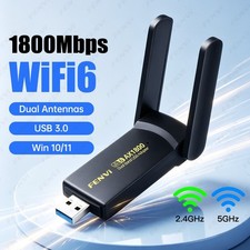 USB 3.0 AX1800 WiFi 6 Wireless Adapter Dual Band MT7921 Card for Desktop Laptop