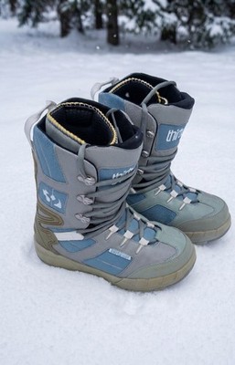 Thirty Two 32 Women s Sz 9 Tariff Snowboard Snow Boots Lace Up Grey/Blue (Nice)