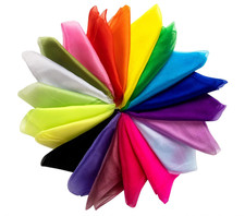 20 Stück Jongliertücher, 60x60cm Square Bunte Tanz Chiffontücher, Kindergarten