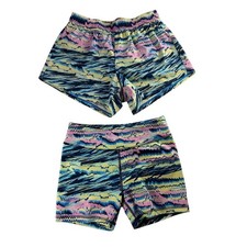 LOT 2 DSG Girls Size XL Shorts Momentum Stride Graffiti Vibrations Multi NWT