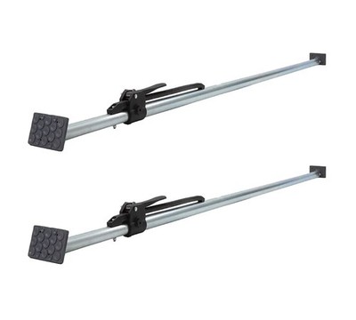 (2 Pack ) Steel Ratcheting Load Bar Lock 2X4'' w/pads Van Truck Trailer 89''-105''