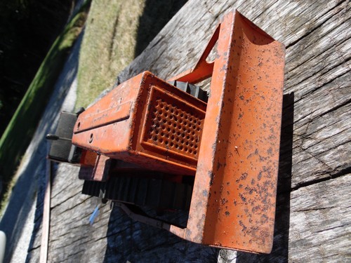 NY-lint Bulldozer # 4200? 1960's Press Steel Old Toy Plow Works 13 " Long - Picture 3 of 21