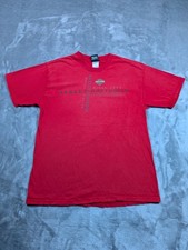Harley Davidson Historic Charleston SC Shirt Men's Large Hanes Beefy Red