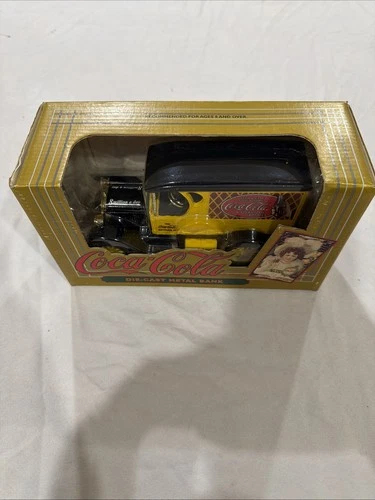 Vintage 1993 Coca-Cola Red Delivery Truck Die-Cast Metal Bank by ERTL w/ Box
