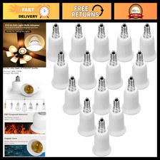 15-Pack E12 to E26/E27 Light Socket Adapter Converter for Chandelier Bulbs