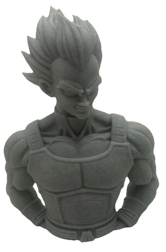 Unpainted Dragon Ball Z Majin Vegeta 5” Action Statue Bust Figure Super Saiyan - Picture 1 of 5