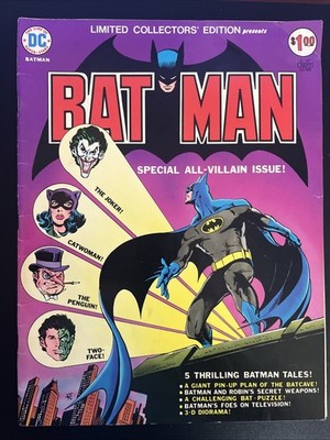 DC: LIMITED COLLECTORS' EDITION: BATMAN C-37, ALL-VILLAIN ISSUE, 1975