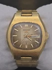 Vintage Seiko 5 38mm Two-tone Striped Day/Date Dial Mens Watch 6319-5010