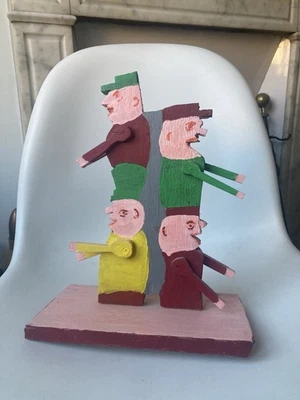 jouet en bois Art Brut Pièce Unique - Photo 1/4