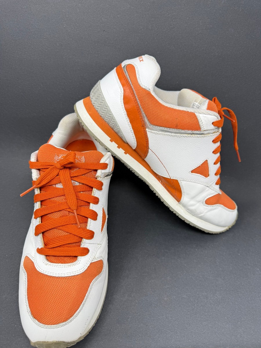 Avirex Low Top Sneakers Mens 13 White Orange Shoes 43702 Y2K | eBay