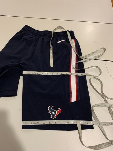 Nike Houston Texans Shorts Small Navy Blue NFL On Field Mesh Training Gymcore - Picture 5 of 6
