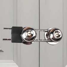 French Door Lock, Door Security Bar, Double Door Locking Device, Keyed Extra ...
