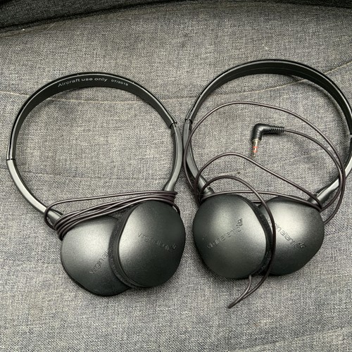 2 x Virgin Atlantic: Head Phone for Airline Collectors - Used once ecomony