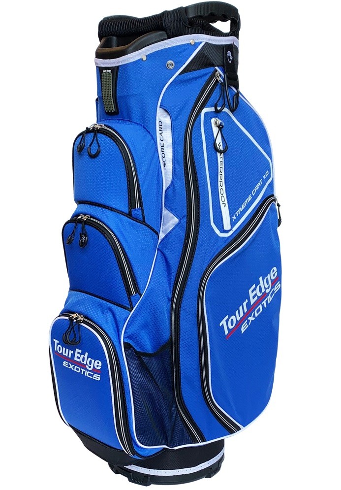 Hot Launch Xtreme 5.0 Cart Bag, Navy - Tour Edge Golf