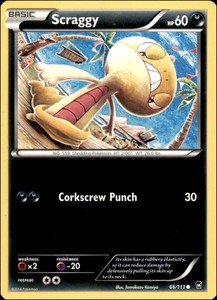 Pokemon - Scraggy #66/111 - XY - Furious Fists Common