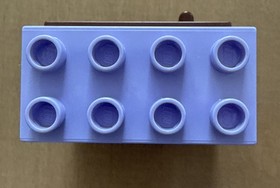 1X Lego Duplo Window Frame Small 2X4X3 Lavender Door 1X4X3 Red Brown 87653 6164