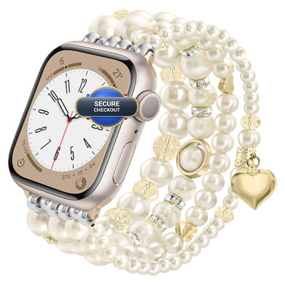 V-Moro Compatible Apple Watch Band Pearl Series 10/1142Mm/9/8/7 41Mm/40Mm Women
