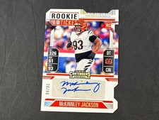 2024 PANINI CONTENDERS MCKINNLEY JACKSON ROOKIE TICKET STUB DIE-CUT AUTO 6/93