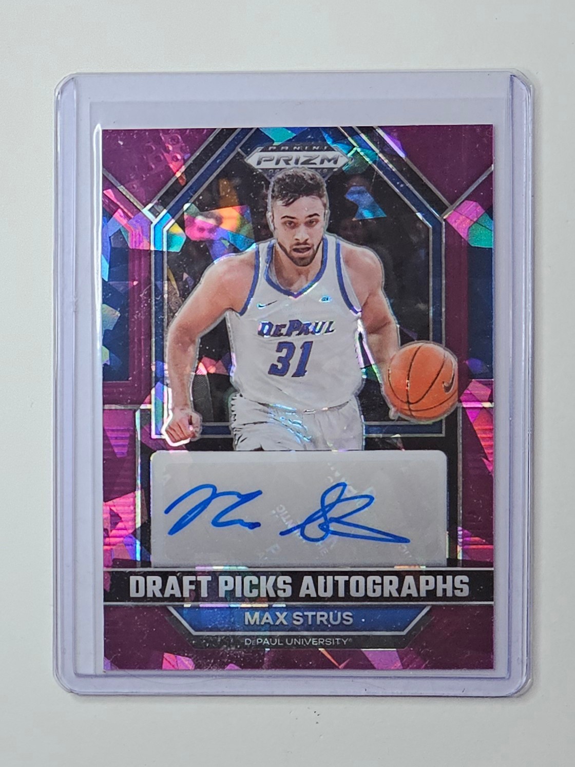 Max Strus 23-24 Prizm Draft Purple Ice Auto /99 #DPA-MAX Cavaliers Sign 🧊