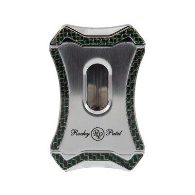 Rocky Patel Viper V-Cutter - Silver and Green Carbon Fiber