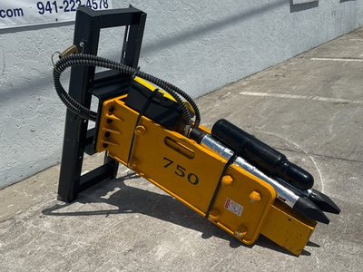 #ad Skid steer 750 Hydraulic Concrete Breaker Hammer Attachment w Nitrogen amp; 2 Bits $2549.00