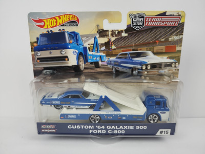Hot Wheels Custom '64 Galaxie 500 & Ford C-800 #15 Team Transport Car Culture