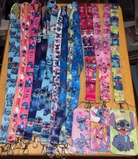Disney Stitch  Angel Lanyard w/ID Holders Various Styles Lilo Scrump