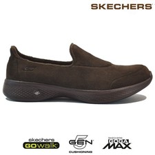 LADIES SKECHERS GO WALK GOGA MAX FLEECE LIGHTWEIGHT SLIPPERS SHOES TRAINERS SIZE