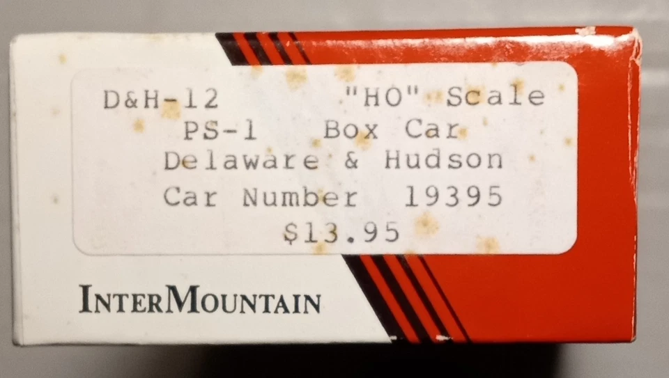 InterMountain #D&H-12 40' PS-1 Boxcar Delaware & Hudson #19395 NEW IN BOX KIT - Image 3 of 3
