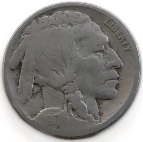 1917-P Buffalo 🦬 Indian Head Nickel 5c Cent Piece Good+ Free Shipping
