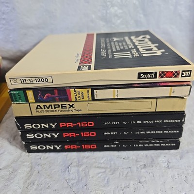 6 Vintage 7'' Reels 1950s 1960s Weddings and Baptism on Sony Ampex Triton 3M
