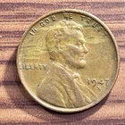 1947-S Lincoln Wheat Cent Monster Woody Error Wood Grain Improper Alloy Mix