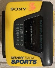 Sony Sports Walkman WM-AF59 AM/FM Radio Cassette Player Tape PARTS/REPAIR Untest