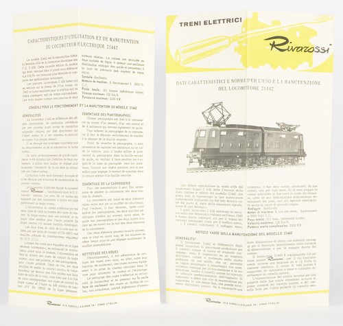 INSTRUCCIONES RIVAROSSI VINTAGE PARA FS E 636 21442 CASI COMO NUEVAS | Condition: Used