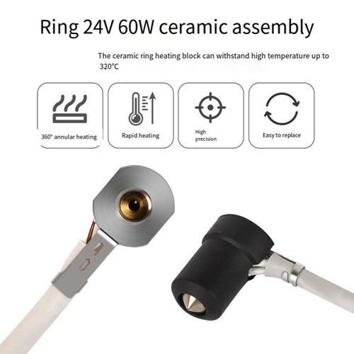 CHC-V6 Hotend für 2.4 Prusa Extruder 24V 60W Keramik Extruder Kit 3D9360 - Afbeelding 7 van 10