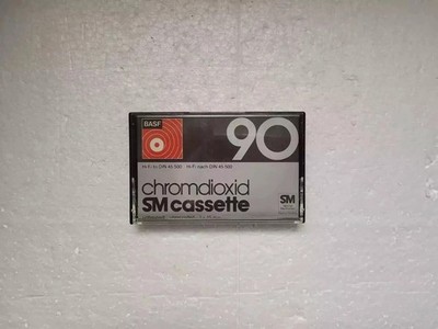 Vintage Audio Cassette BASF Chromdioxid SM 90 * Rare From 1974 * Unsealed
