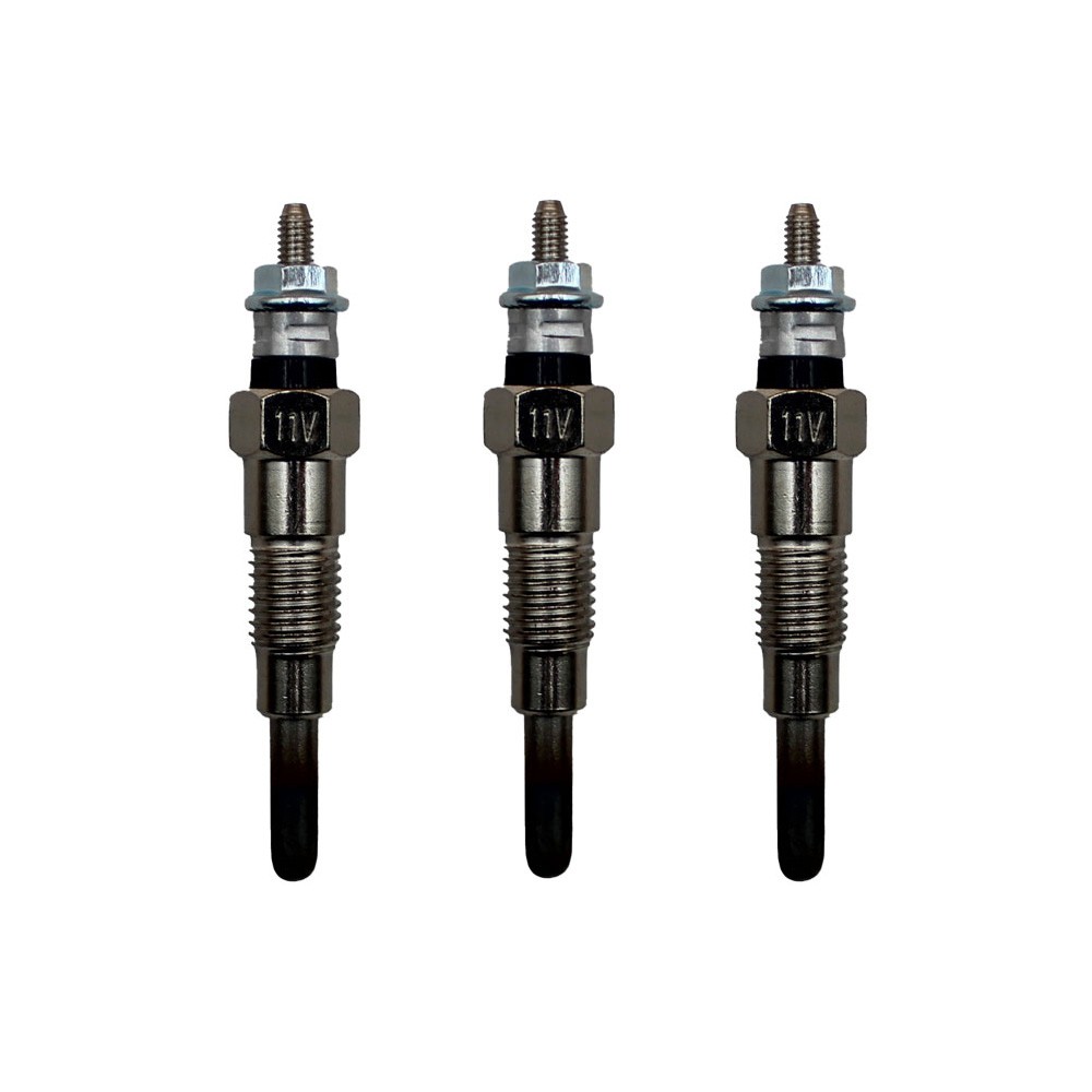 Set of 3 Glow Plug 129155-77800 Fits Yanmar Tractor F18 F18 X F20 FX20