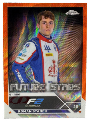 2023 Topps Chrome Formula 1 F1 #86 Roman Stanek Orange Refractor 04/25