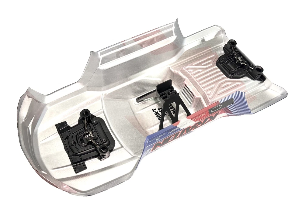 Arrma Kraton V6 Red White Blue Patriot Body Clipless 6s Shell ARA-3009 ARA8608V6 - Image 4 of 4