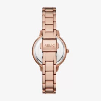 Relic By Fossil Women\'s  Rose Goldtone Bracelet Watch ZR34335 Beautiful Pink Relic by Fossil Beautiful Rose Gold hip hop Diamond Bezel  main image 2